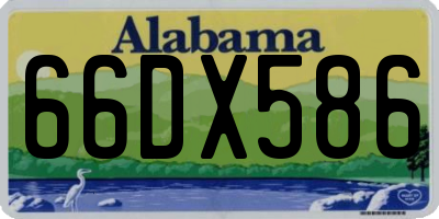 AL license plate 66DX586