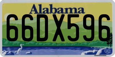 AL license plate 66DX596