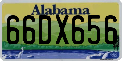 AL license plate 66DX656