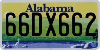 AL license plate 66DX662