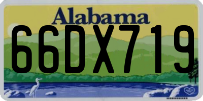AL license plate 66DX719