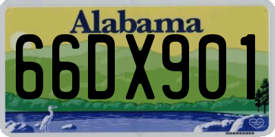 AL license plate 66DX901