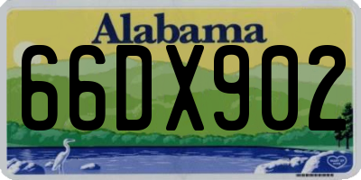 AL license plate 66DX902