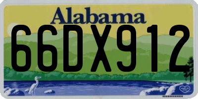 AL license plate 66DX912