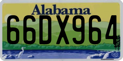 AL license plate 66DX964