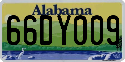 AL license plate 66DY009