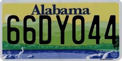 AL license plate 66DY044
