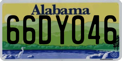 AL license plate 66DY046