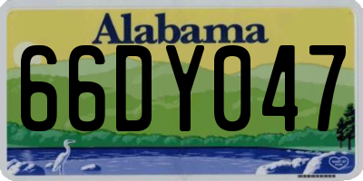 AL license plate 66DY047