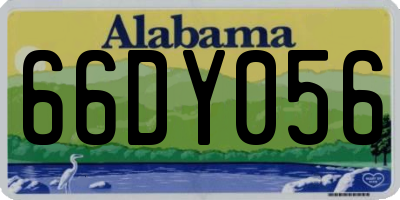 AL license plate 66DY056