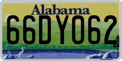 AL license plate 66DY062