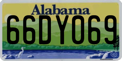 AL license plate 66DY069