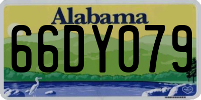 AL license plate 66DY079
