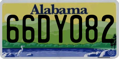 AL license plate 66DY082