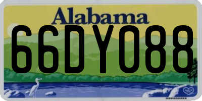 AL license plate 66DY088