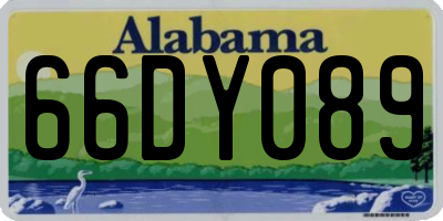 AL license plate 66DY089