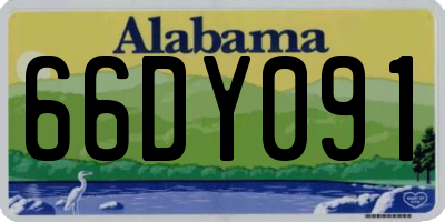 AL license plate 66DY091