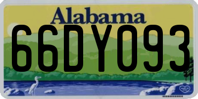 AL license plate 66DY093