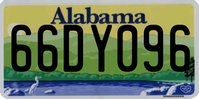 AL license plate 66DY096