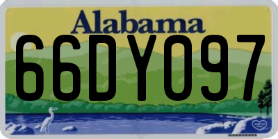 AL license plate 66DY097