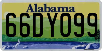 AL license plate 66DY099