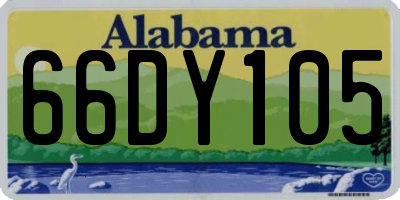 AL license plate 66DY105
