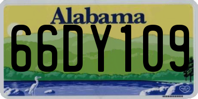 AL license plate 66DY109