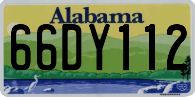 AL license plate 66DY112