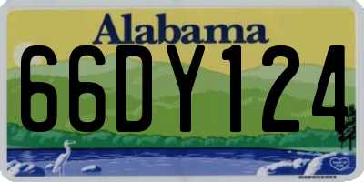 AL license plate 66DY124