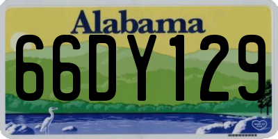 AL license plate 66DY129