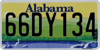 AL license plate 66DY134