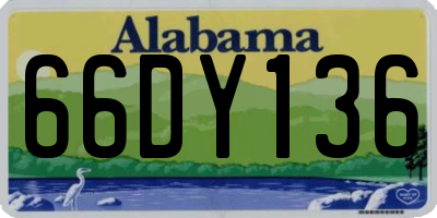 AL license plate 66DY136