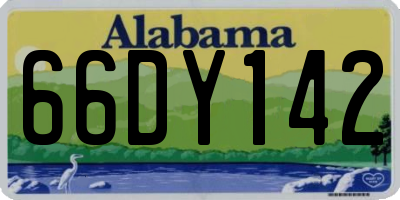 AL license plate 66DY142
