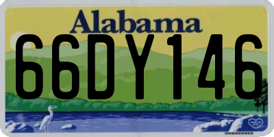 AL license plate 66DY146