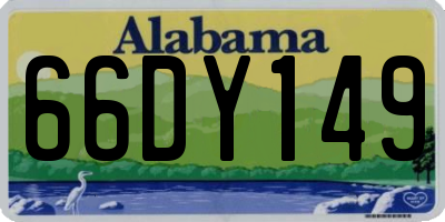 AL license plate 66DY149