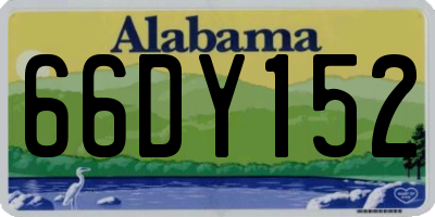 AL license plate 66DY152