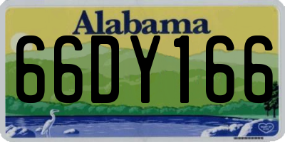 AL license plate 66DY166