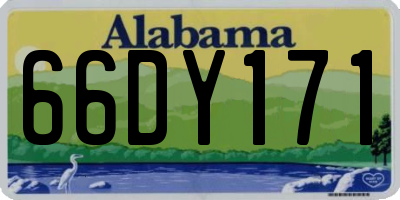 AL license plate 66DY171