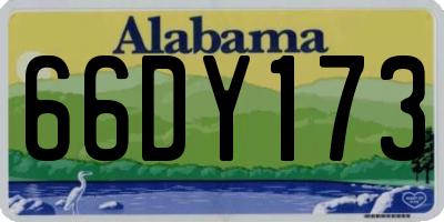 AL license plate 66DY173