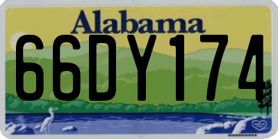 AL license plate 66DY174
