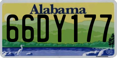 AL license plate 66DY177