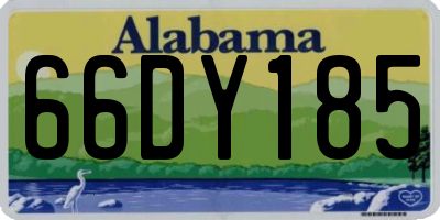 AL license plate 66DY185