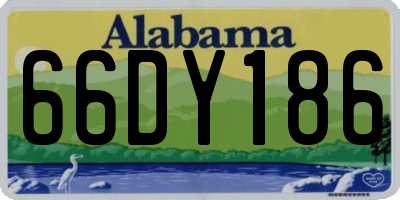 AL license plate 66DY186