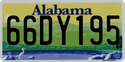 AL license plate 66DY195
