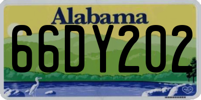 AL license plate 66DY202