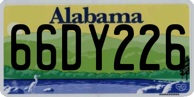 AL license plate 66DY226