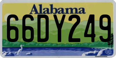AL license plate 66DY249
