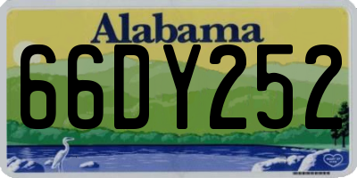 AL license plate 66DY252