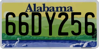 AL license plate 66DY256