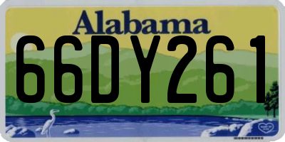 AL license plate 66DY261